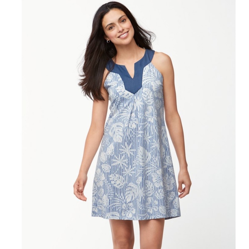 Tommy Bahama Monstera Mash Dress - size S 💙🌺